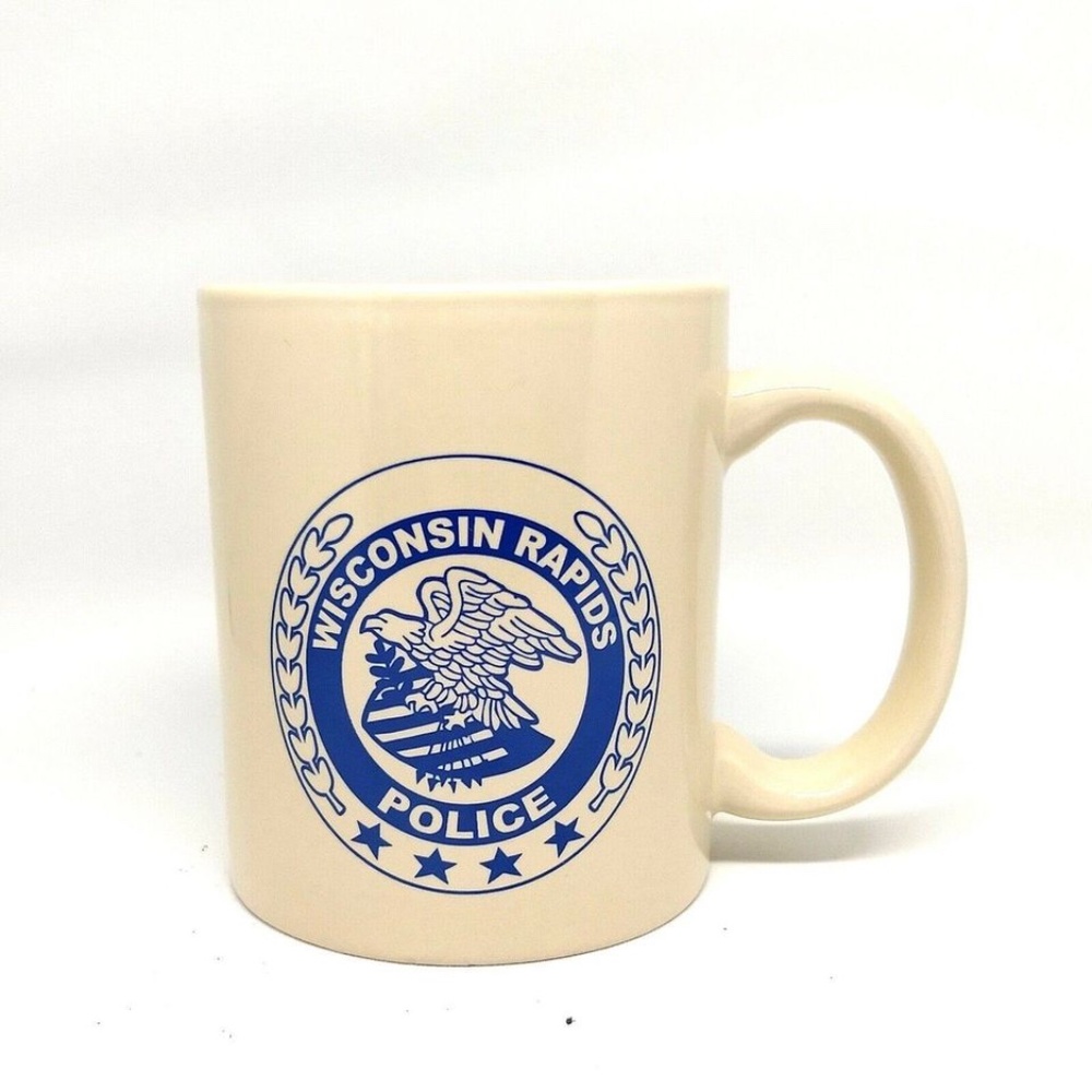 Wisconsin Rapids Police Coffee Mug Cup Ceramic Eagle - Picture 2 of 3